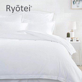 Ryotei T -300 Plain White Duvet Cover